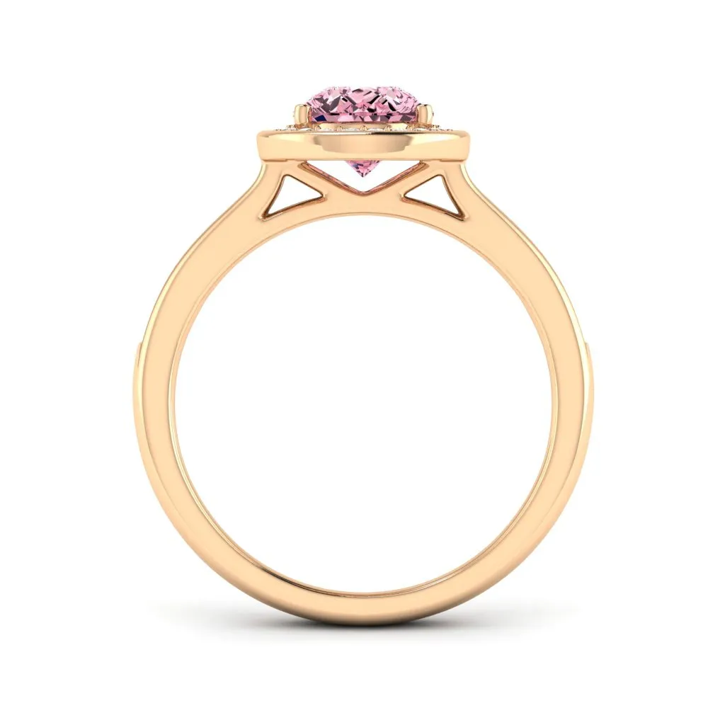 1.70 d.e.w cts Evelyn Moissanite Ring