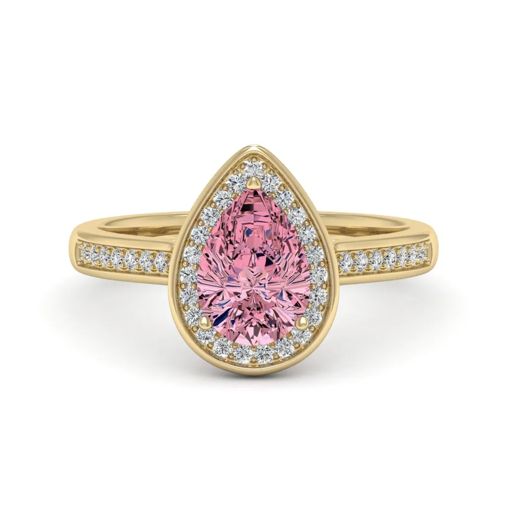 1.70 d.e.w cts Evelyn Moissanite Ring