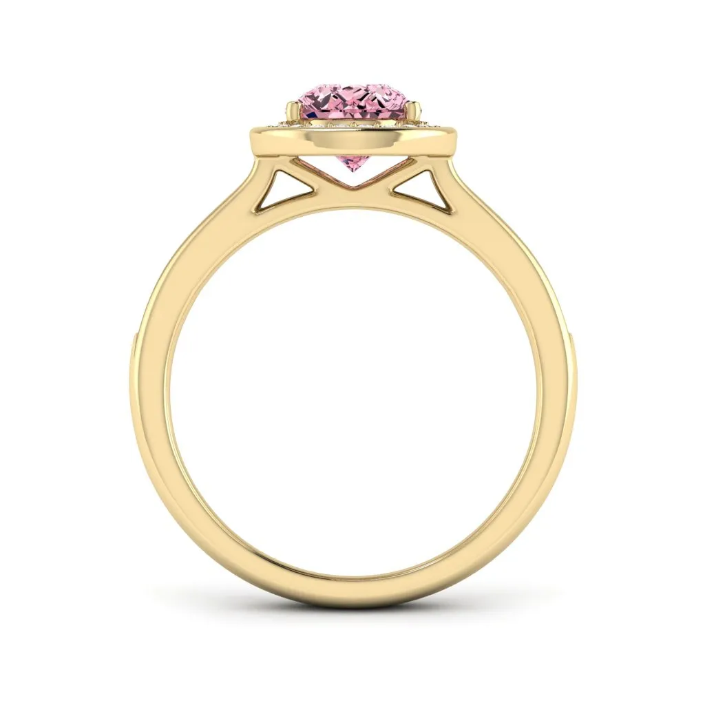 1.70 d.e.w cts Evelyn Moissanite Ring