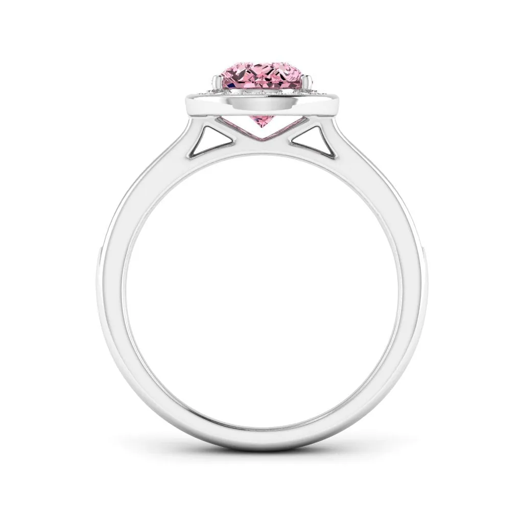 1.70 d.e.w cts Evelyn Moissanite Ring