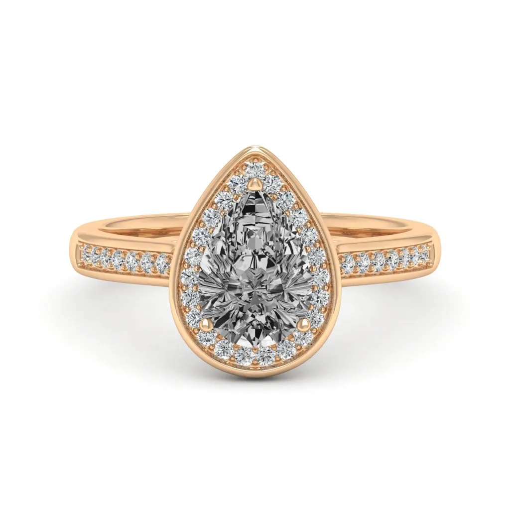 1.70 d.e.w cts Evelyn Moissanite Ring
