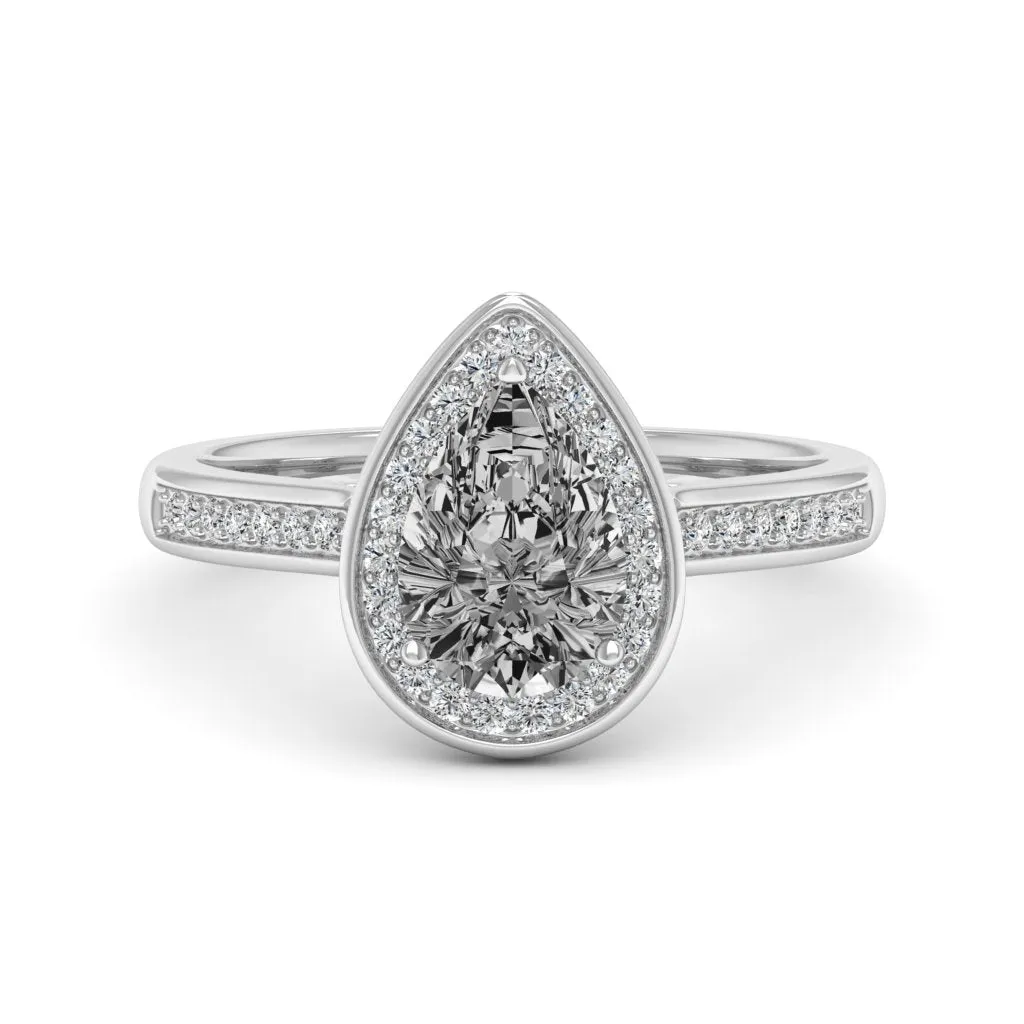1.70 d.e.w cts Evelyn Moissanite Ring