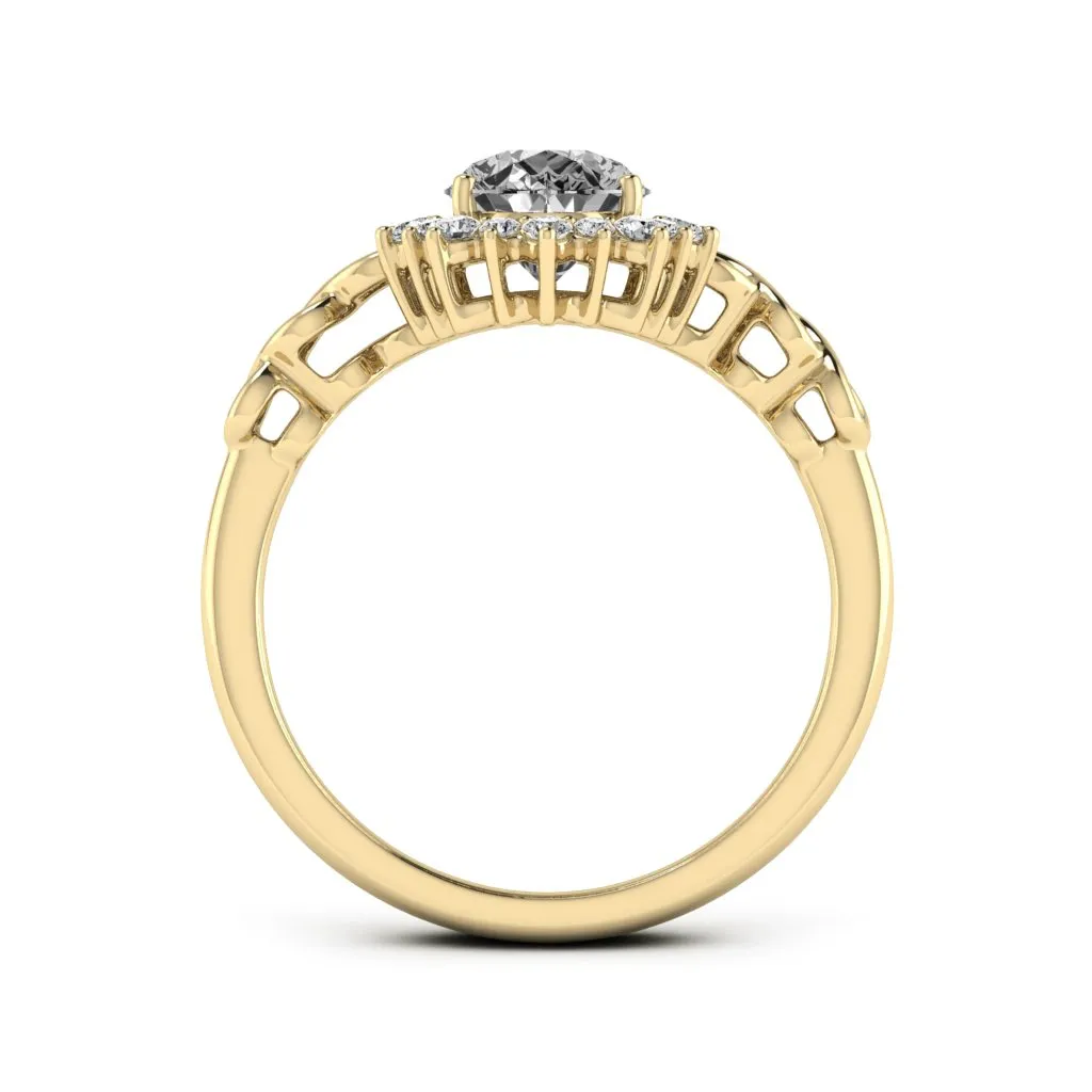 1.73 d.e.w cts Christie Moissanite Ring