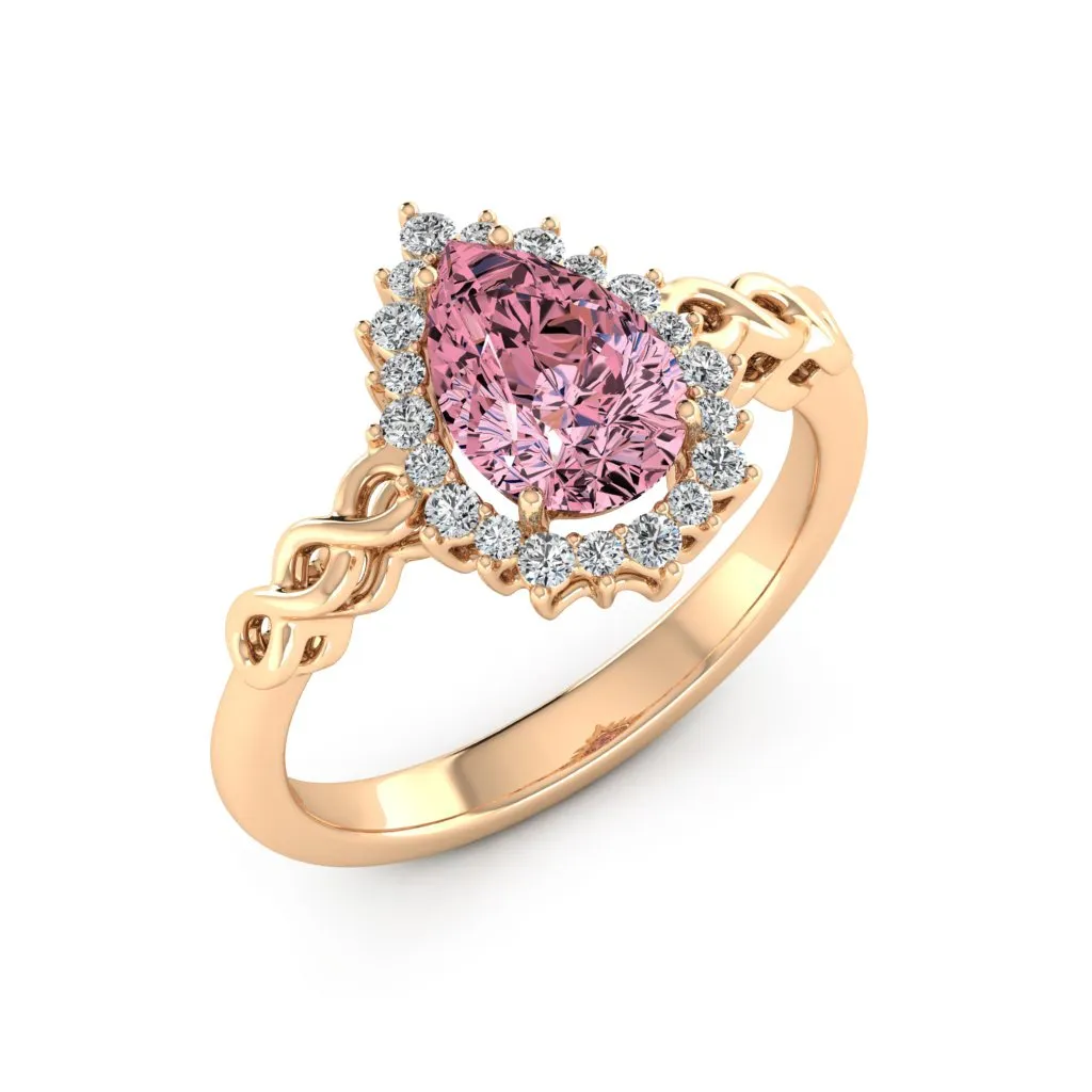 1.73 d.e.w cts Christie Moissanite Ring