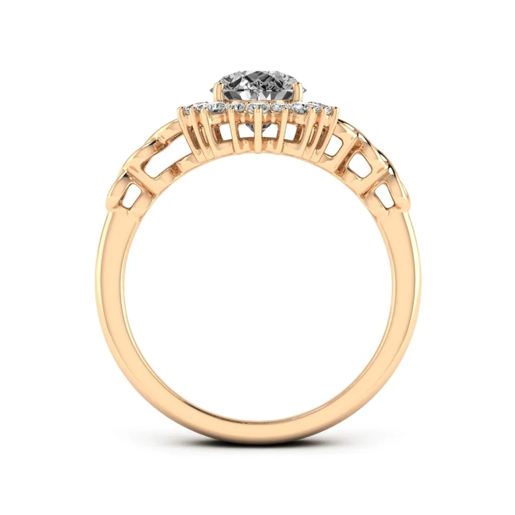 1.73 d.e.w cts Christie Moissanite Ring