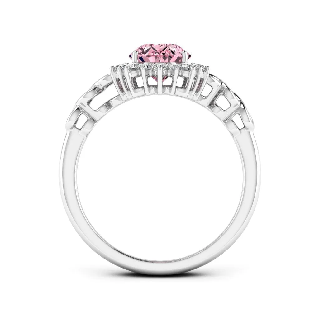 1.73 d.e.w cts Christie Moissanite Ring