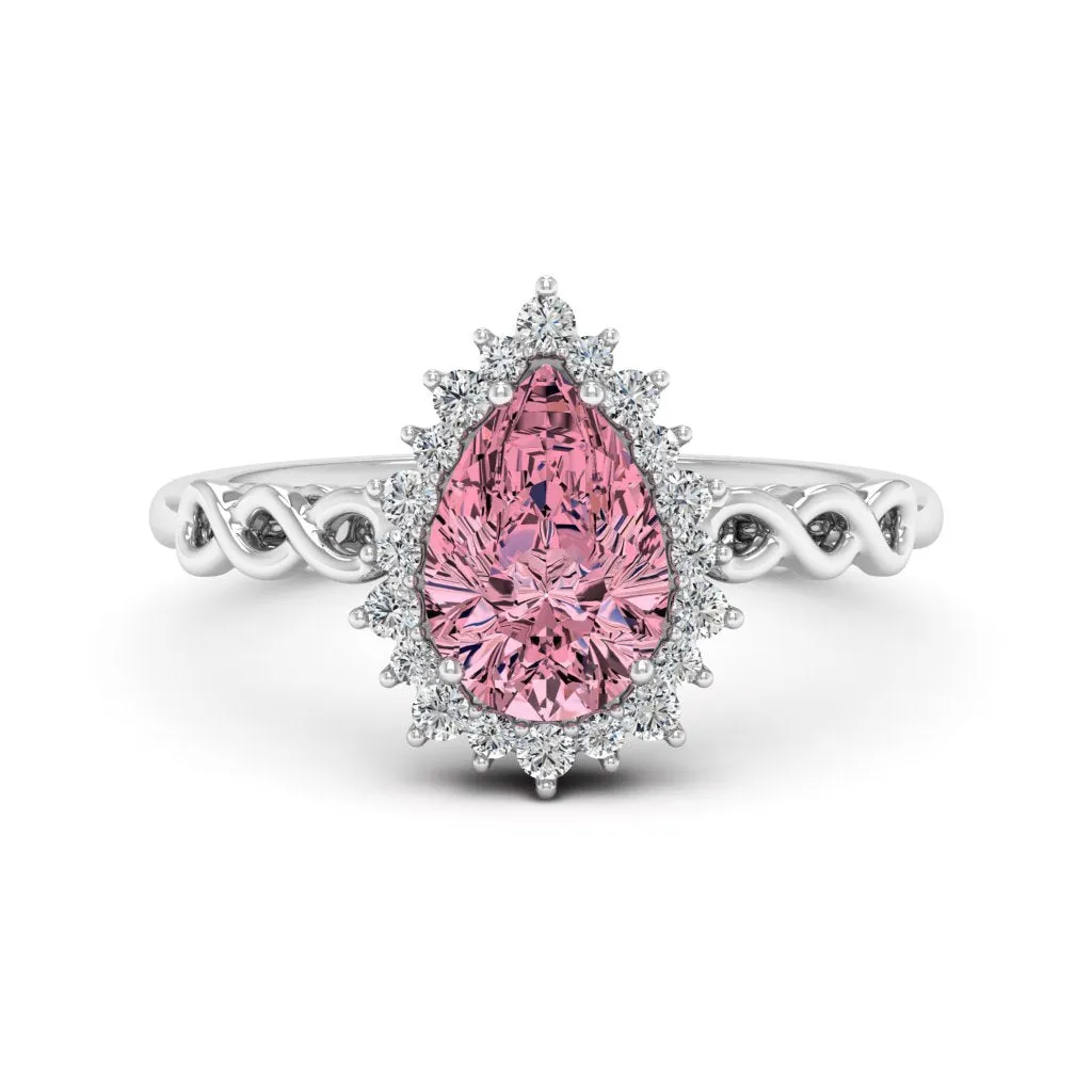 1.73 d.e.w cts Christie Moissanite Ring