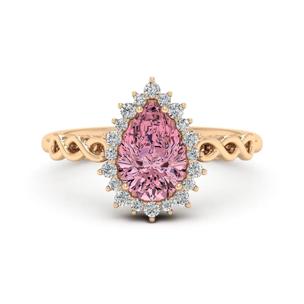 1.73 d.e.w cts Christie Moissanite Ring
