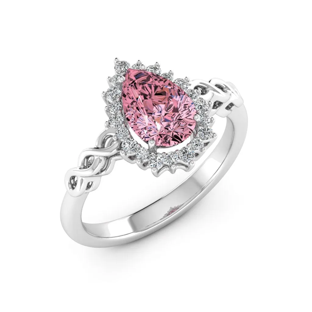 1.73 d.e.w cts Christie Moissanite Ring