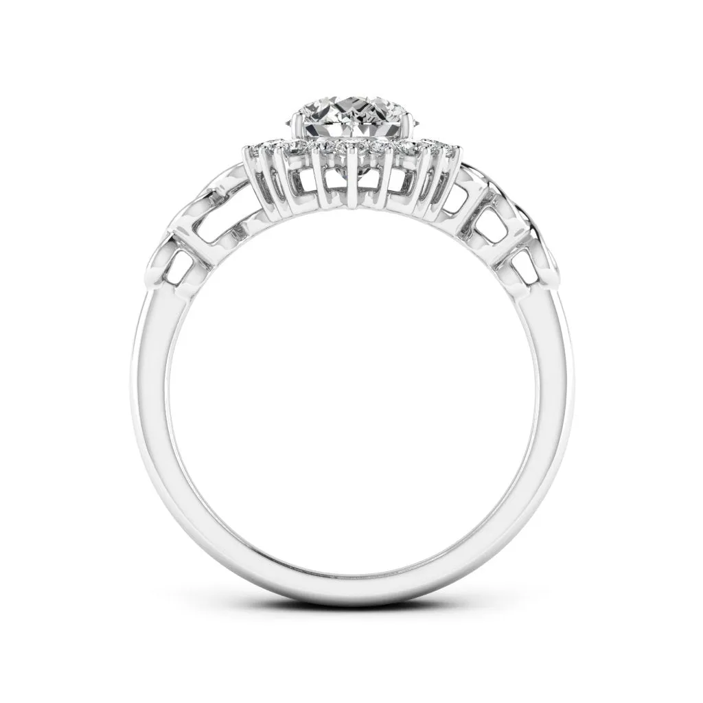 1.73 d.e.w cts Christie Moissanite Ring