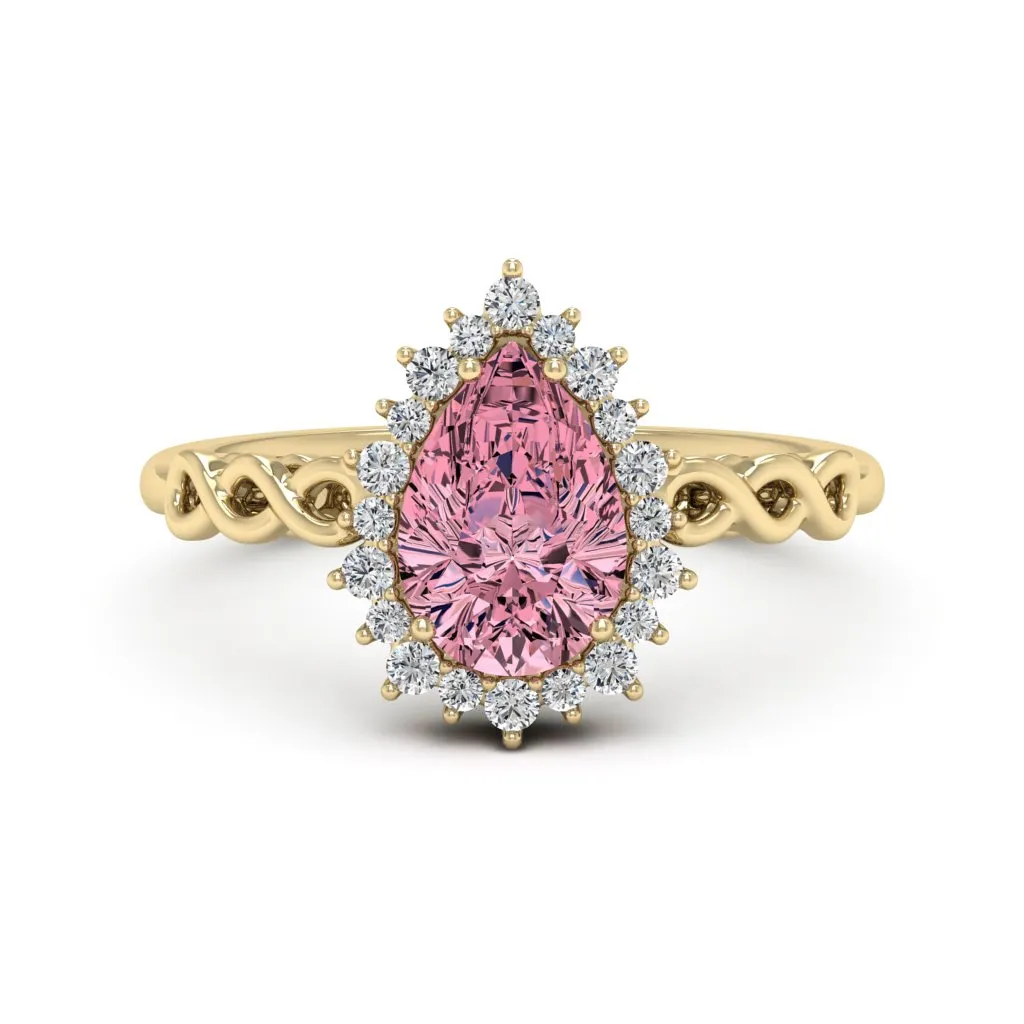 1.73 d.e.w cts Christie Moissanite Ring