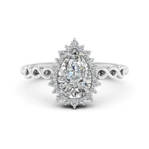 1.73 d.e.w cts Christie Moissanite Ring