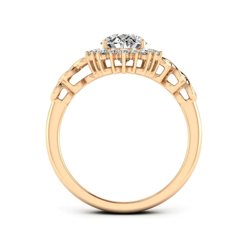 1.73 d.e.w cts Christie Moissanite Ring