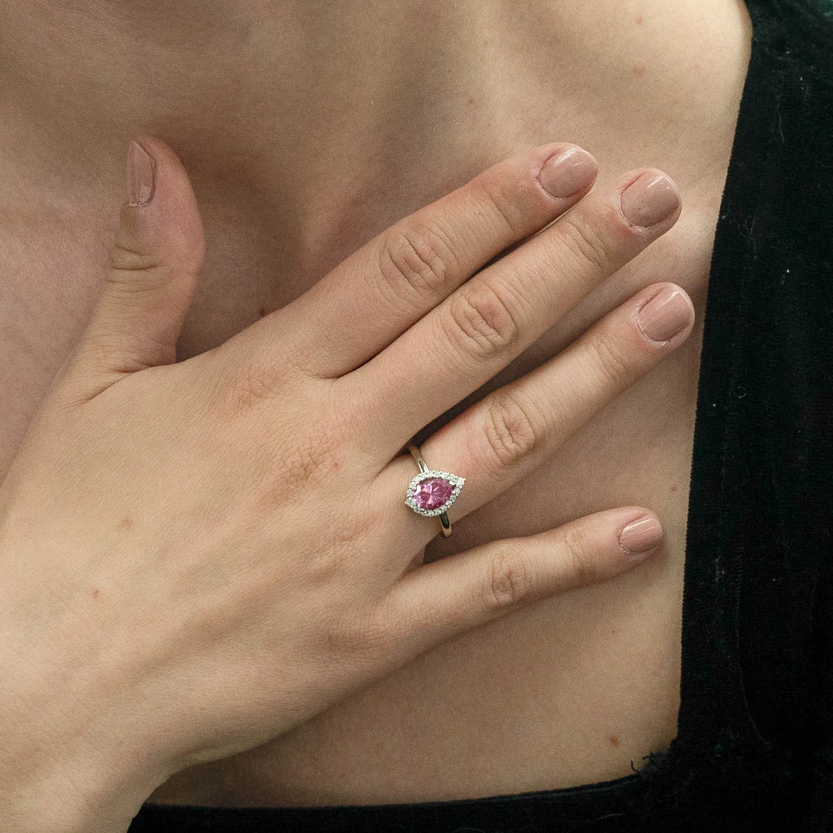 1.74 d.e.w cts Catherine Moissanite Ring