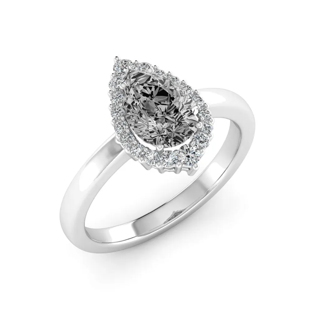 1.74 d.e.w cts Catherine Moissanite Ring