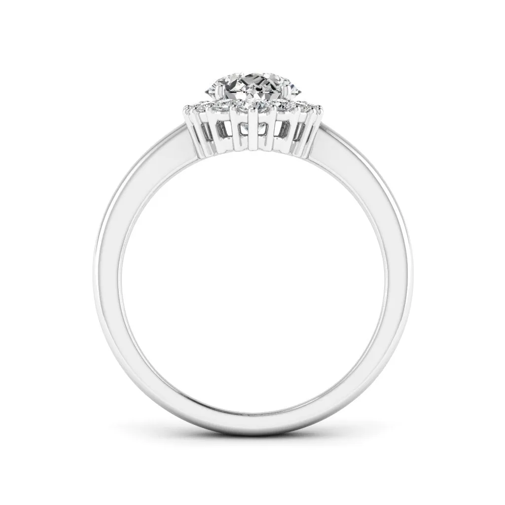 1.74 d.e.w cts Catherine Moissanite Ring