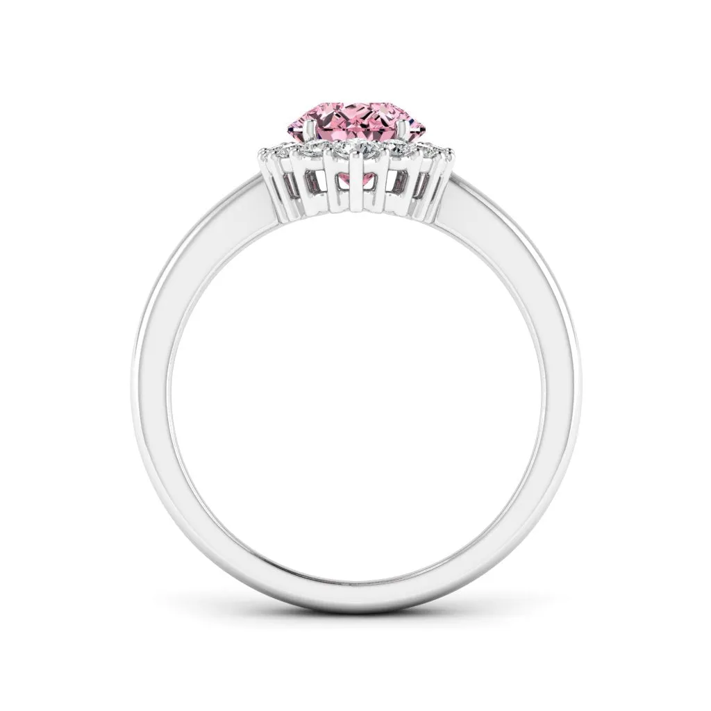 1.74 d.e.w cts Catherine Moissanite Ring