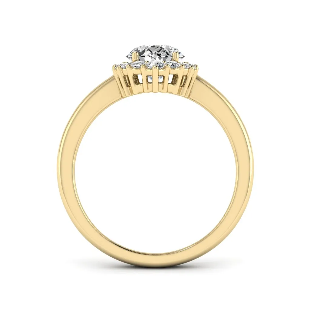 1.74 d.e.w cts Catherine Moissanite Ring