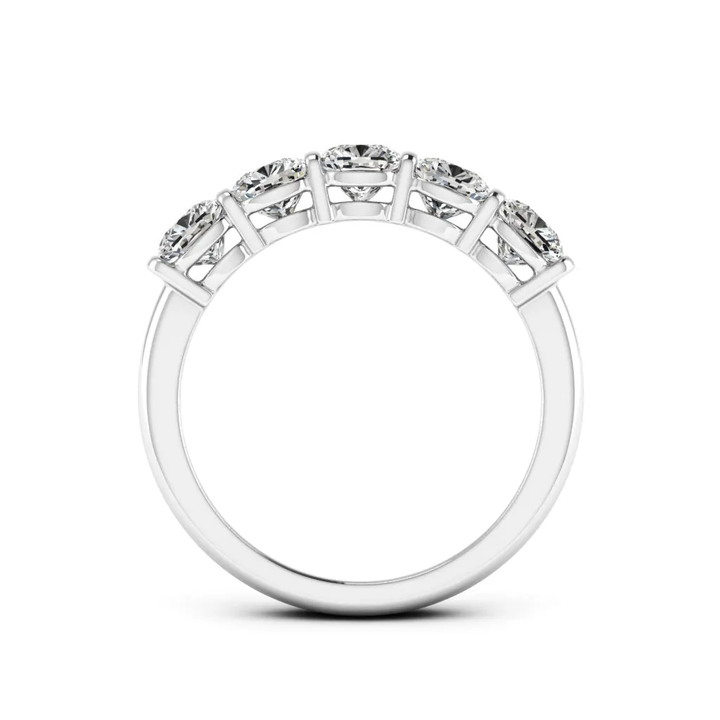 1.75 CTS DEW Cushion Cut Moissanite Ring