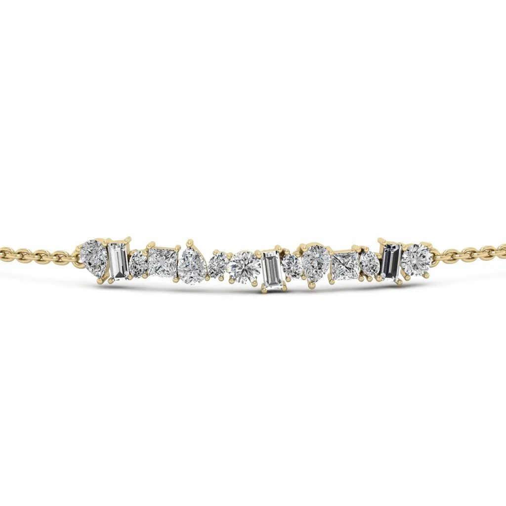 1.83 d.e.w cts Soleil Moissanite Bracelet