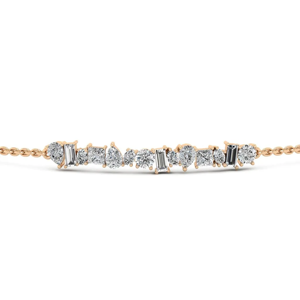 1.83 d.e.w cts Soleil Moissanite Bracelet