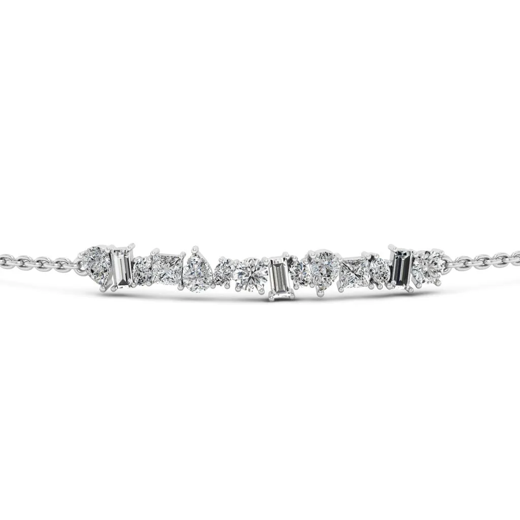 1.83 d.e.w cts Soleil Moissanite Bracelet