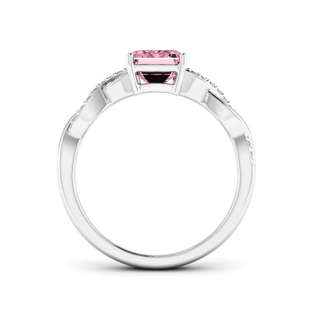 1.84 d.e.w cts Claudia Moissanite Ring