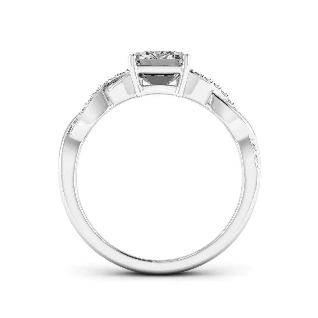 1.84 d.e.w cts Claudia Moissanite Ring