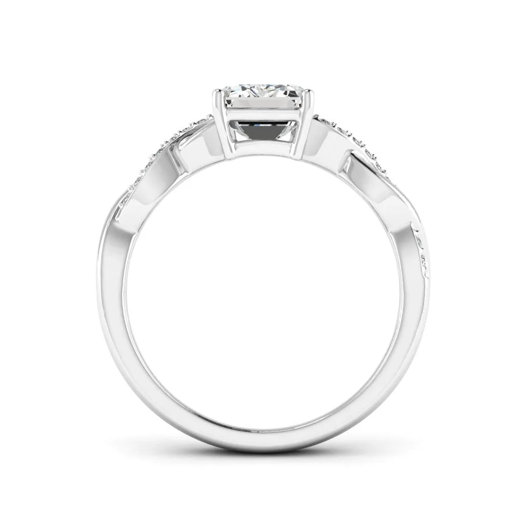 1.84 d.e.w cts Claudia Moissanite Ring