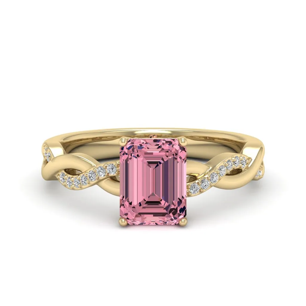 1.84 d.e.w cts Claudia Moissanite Ring