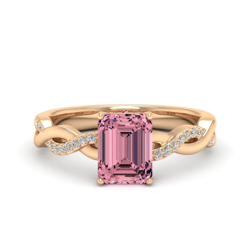 1.84 d.e.w cts Claudia Moissanite Ring