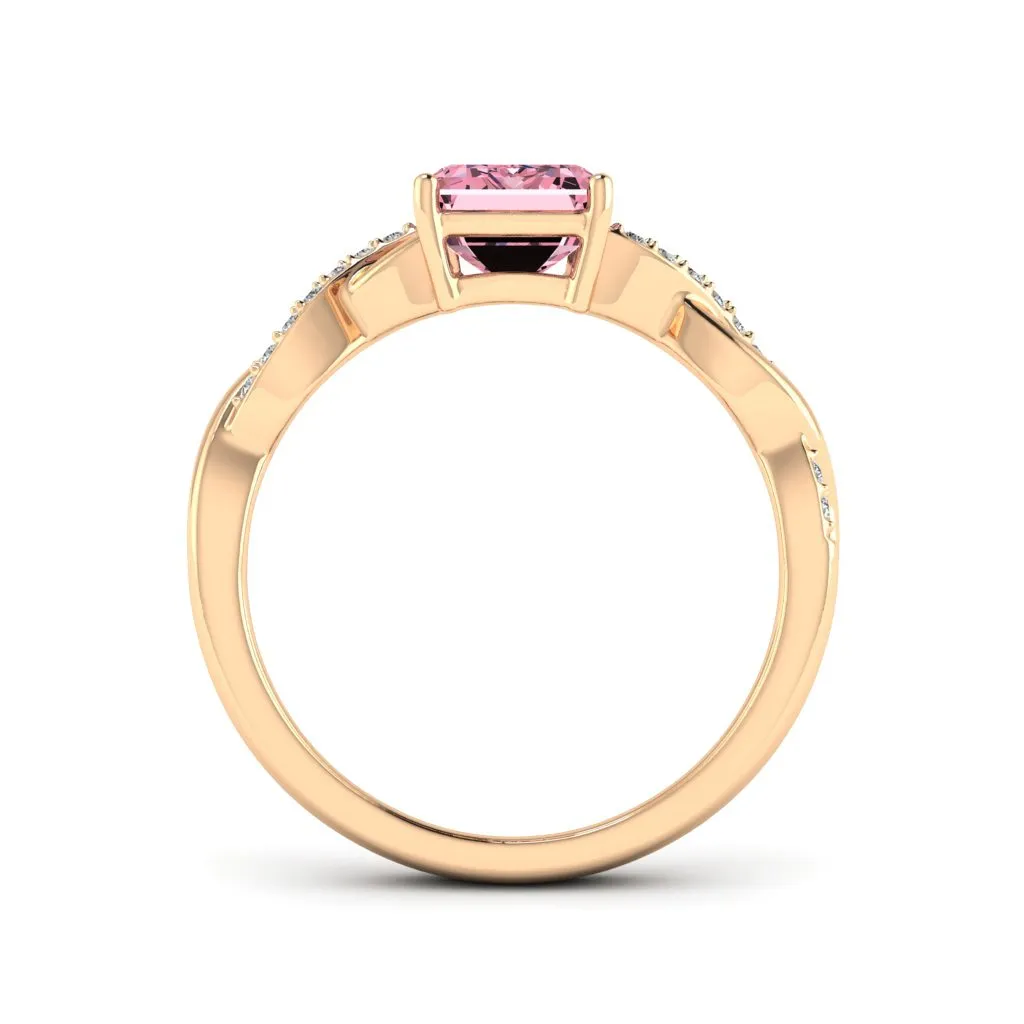 1.84 d.e.w cts Claudia Moissanite Ring