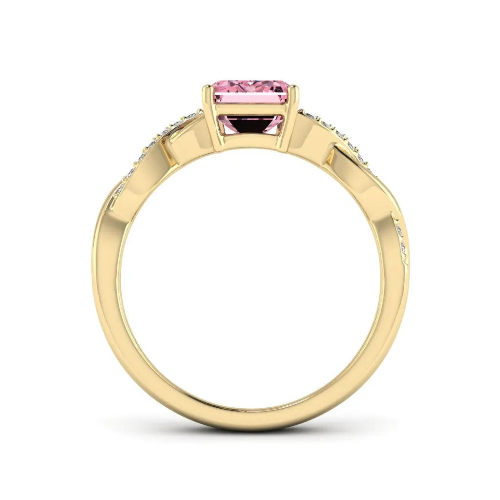 1.84 d.e.w cts Claudia Moissanite Ring
