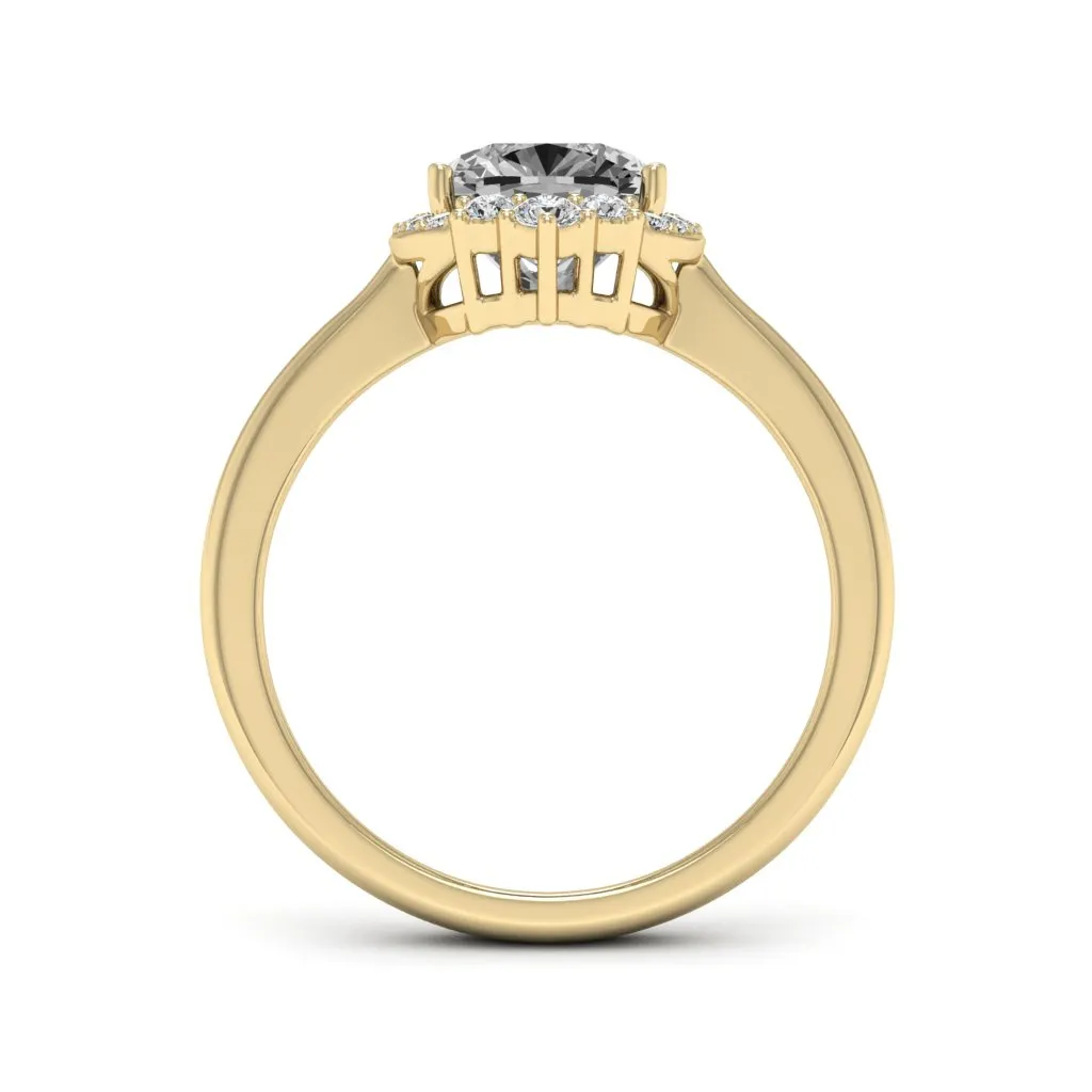 1.89 d.e.w cts Catherine Moissanite Ring