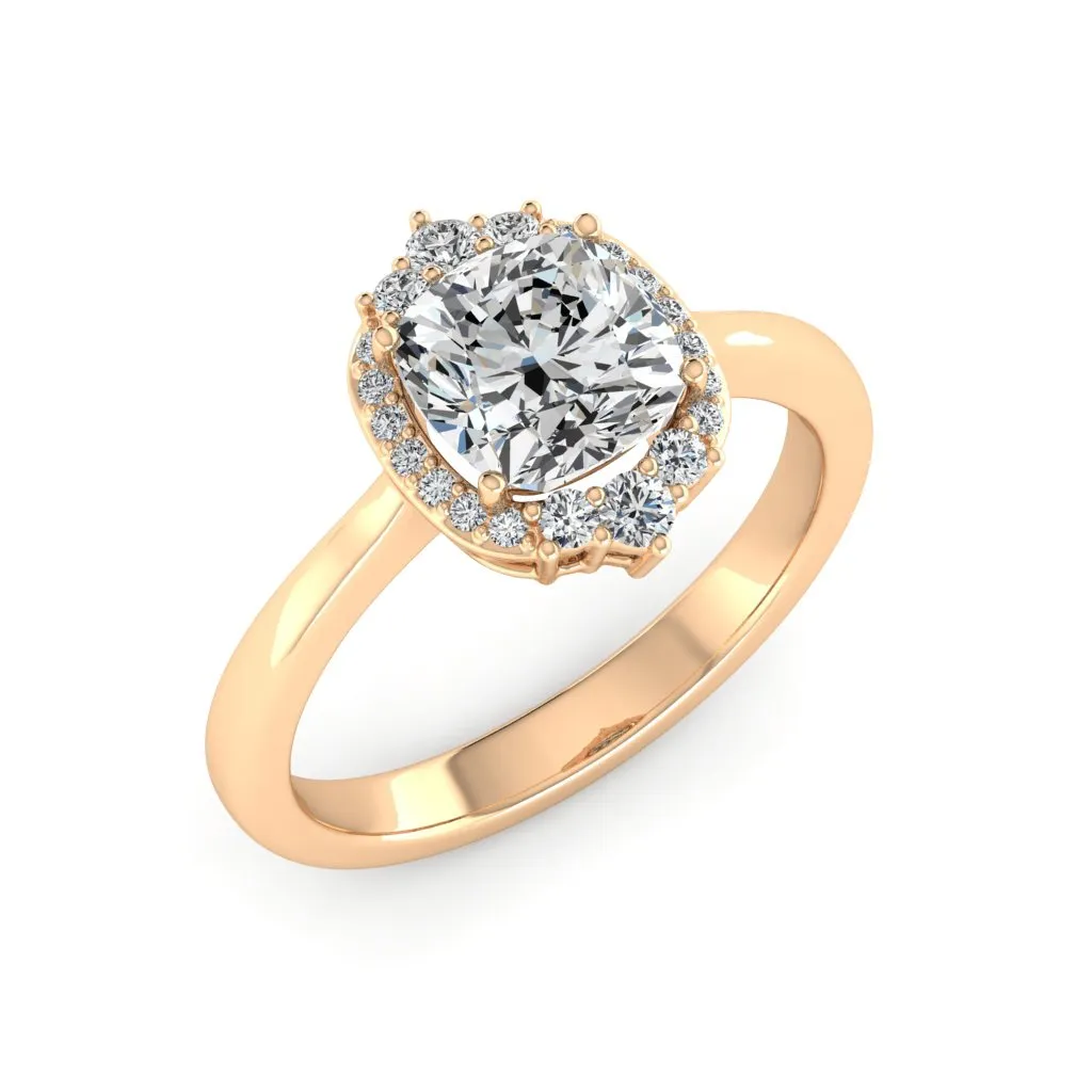 1.89 d.e.w cts Catherine Moissanite Ring