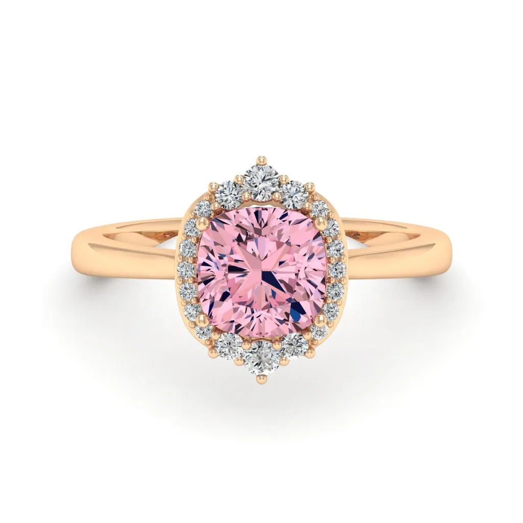 1.89 d.e.w cts Catherine Moissanite Ring