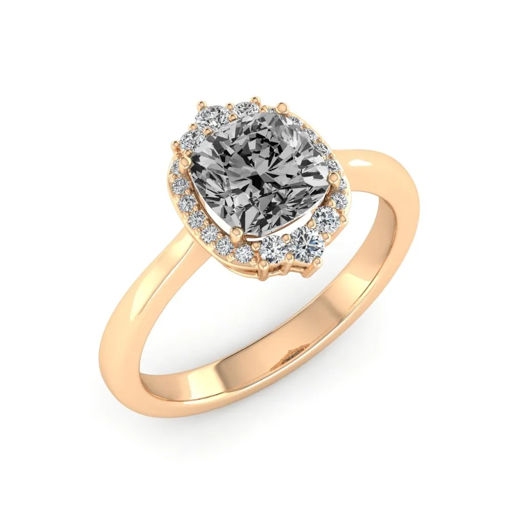 1.89 d.e.w cts Catherine Moissanite Ring