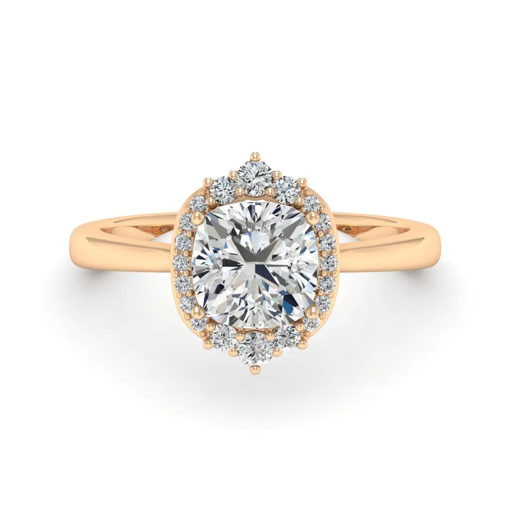 1.89 d.e.w cts Catherine Moissanite Ring