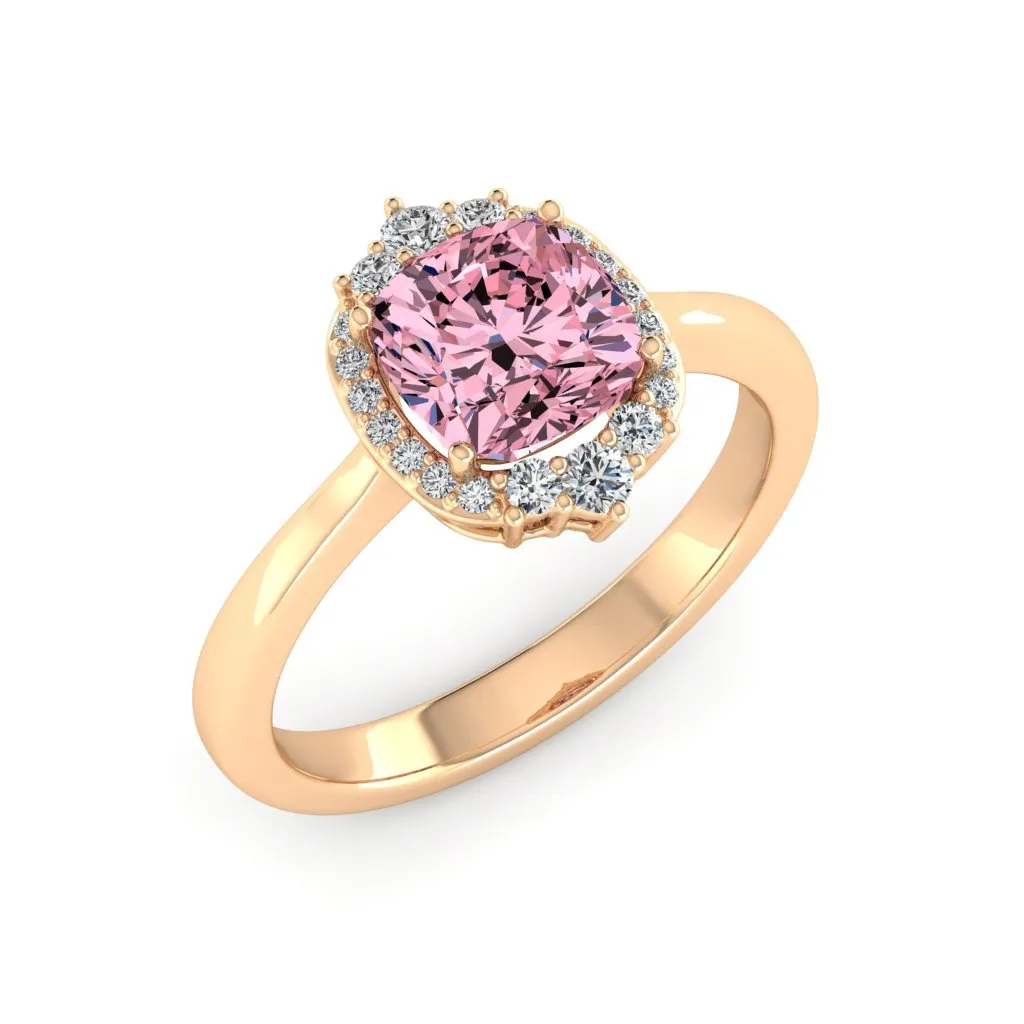 1.89 d.e.w cts Catherine Moissanite Ring