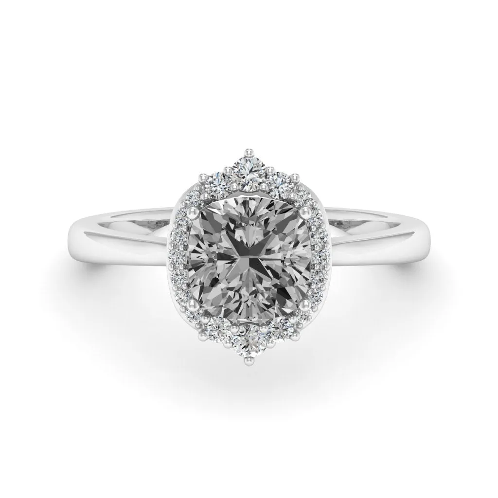 1.89 d.e.w cts Catherine Moissanite Ring