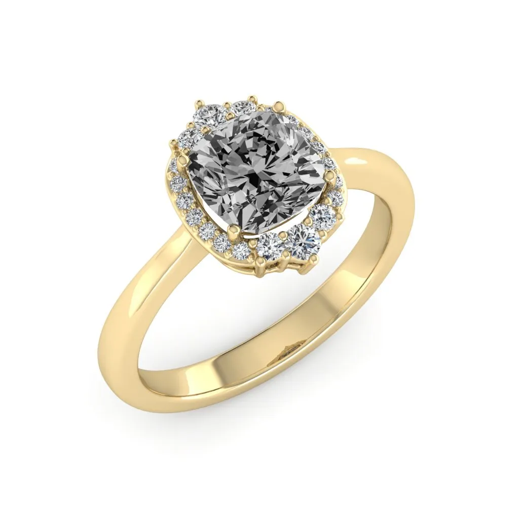 1.89 d.e.w cts Catherine Moissanite Ring