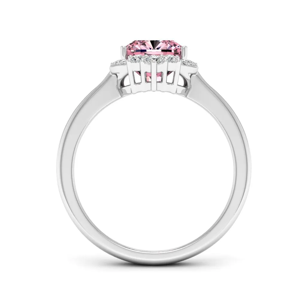 1.89 d.e.w cts Catherine Moissanite Ring