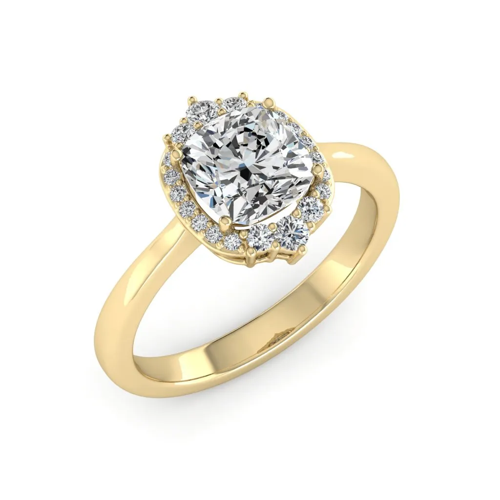 1.89 d.e.w cts Catherine Moissanite Ring