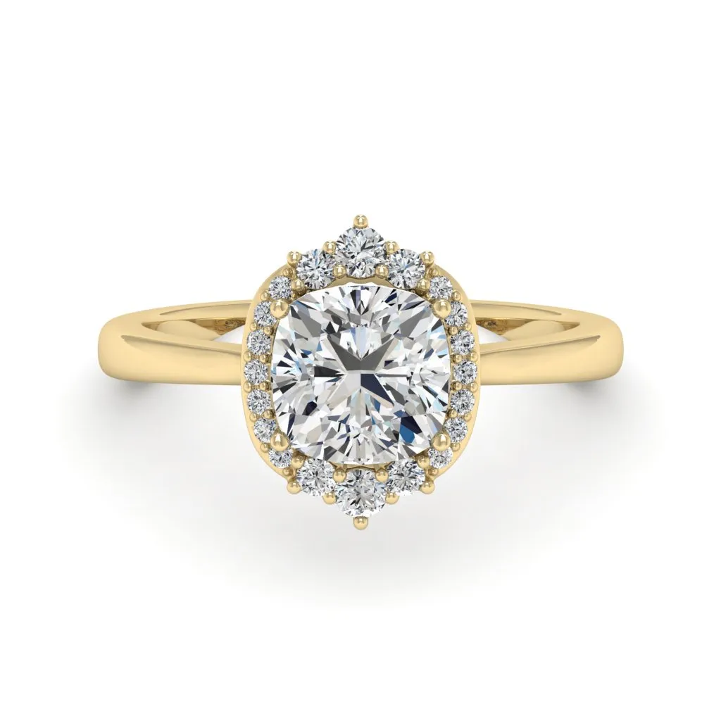 1.89 d.e.w cts Catherine Moissanite Ring