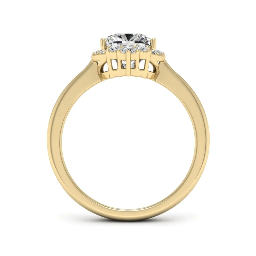 1.89 d.e.w cts Catherine Moissanite Ring