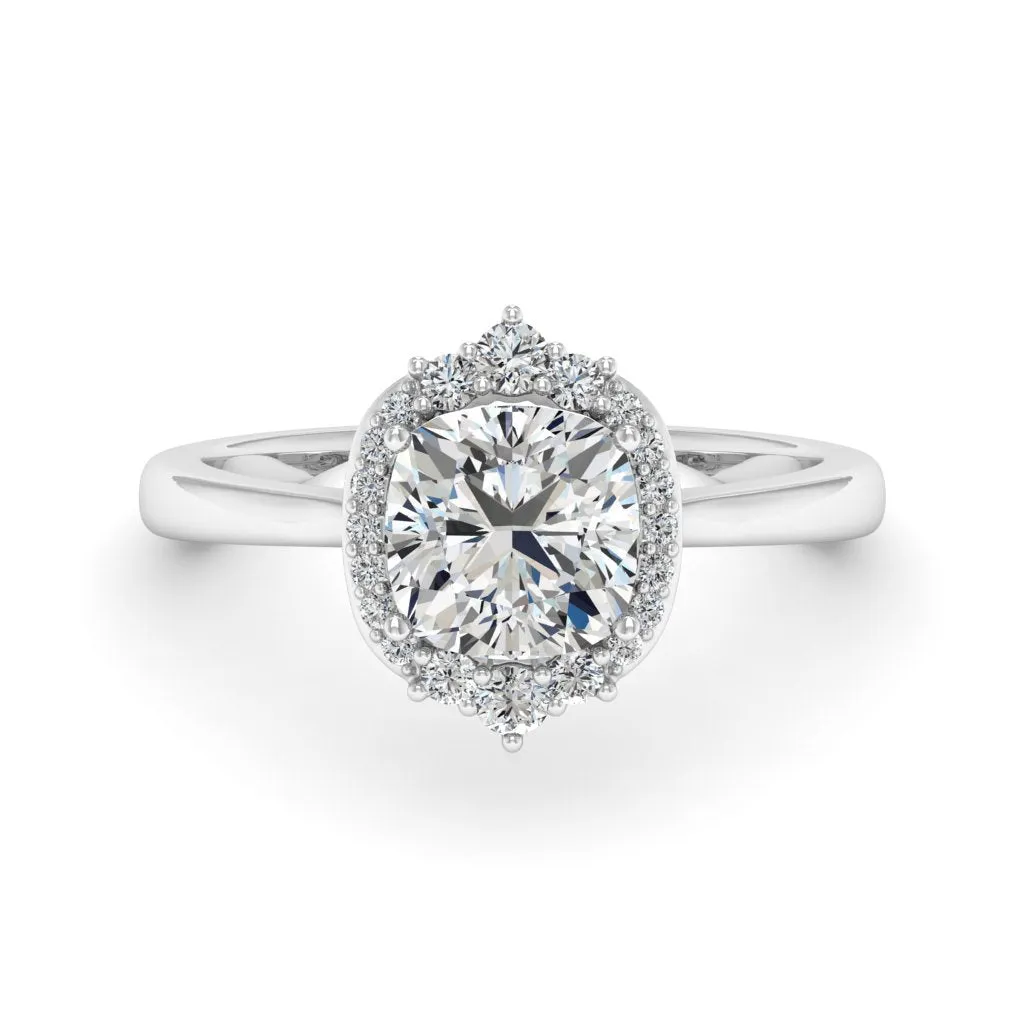 1.89 d.e.w cts Catherine Moissanite Ring