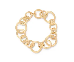 18K Yellow Gold Mixed Link Bracelet