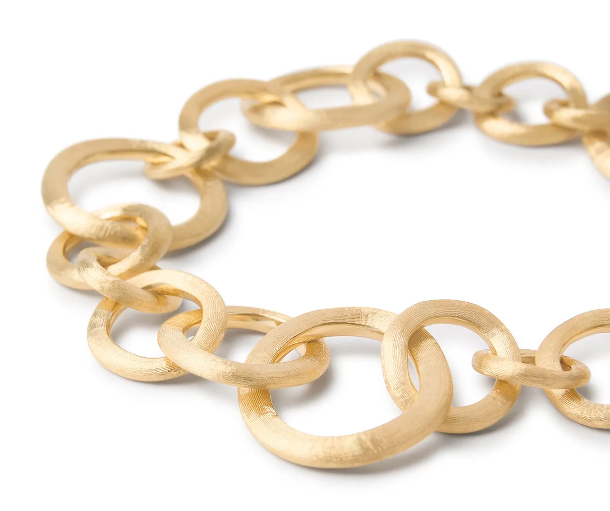 18K Yellow Gold Mixed Link Bracelet