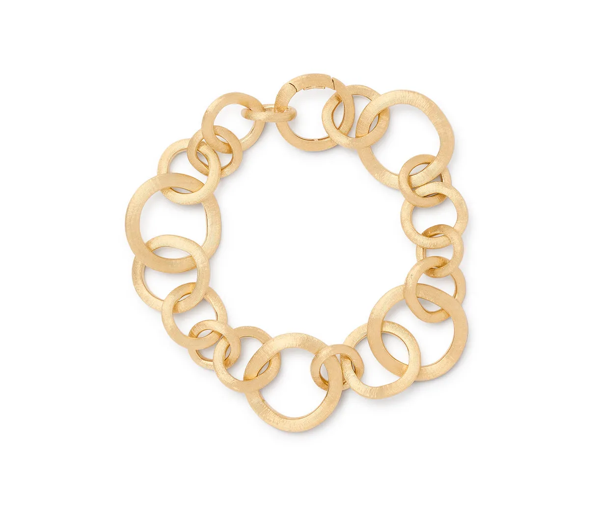 18K Yellow Gold Mixed Link Bracelet
