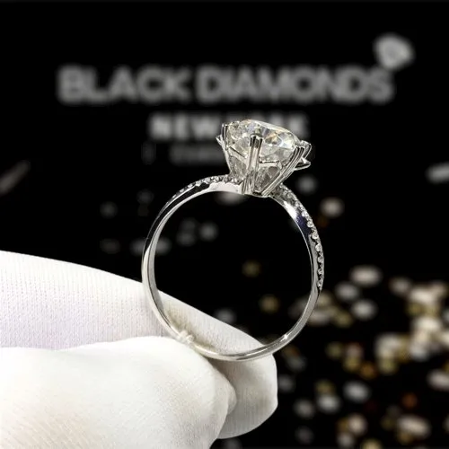 2.0 Ct Round Cut D Color Diamond Snowflake Engagement Ring